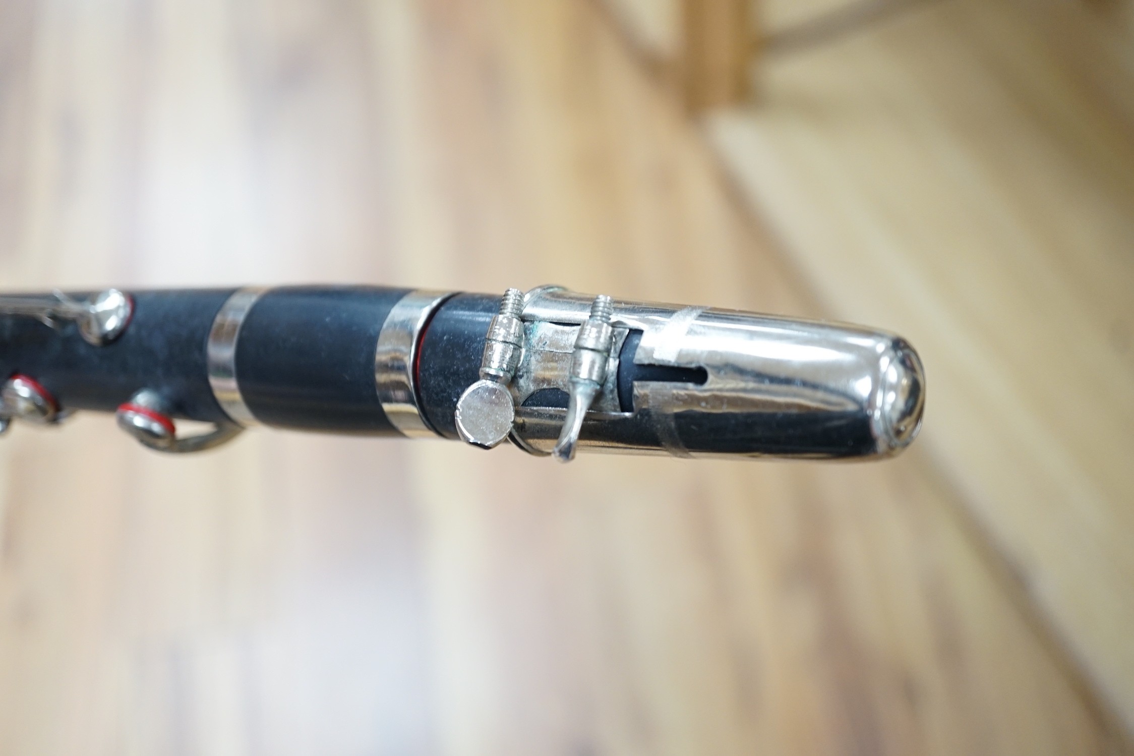 An ebonised clarinet, 65cms long